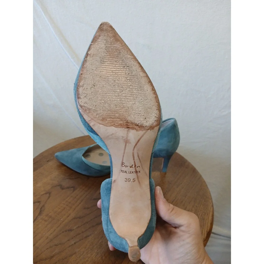 Boden teal suede d'orsay pumps EU 39.5 US 9